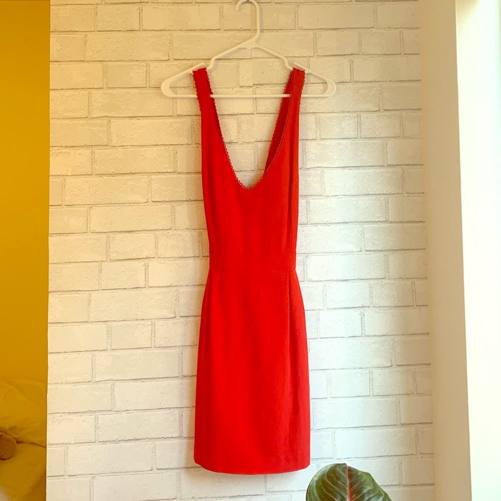 Sezane red dress